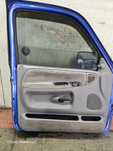 1994-2002 Dodge Ram 2nd Gen LH Driver Side Front Extended Cab Door 1500 2500 3500 ROUND CORNER - Bright Blue