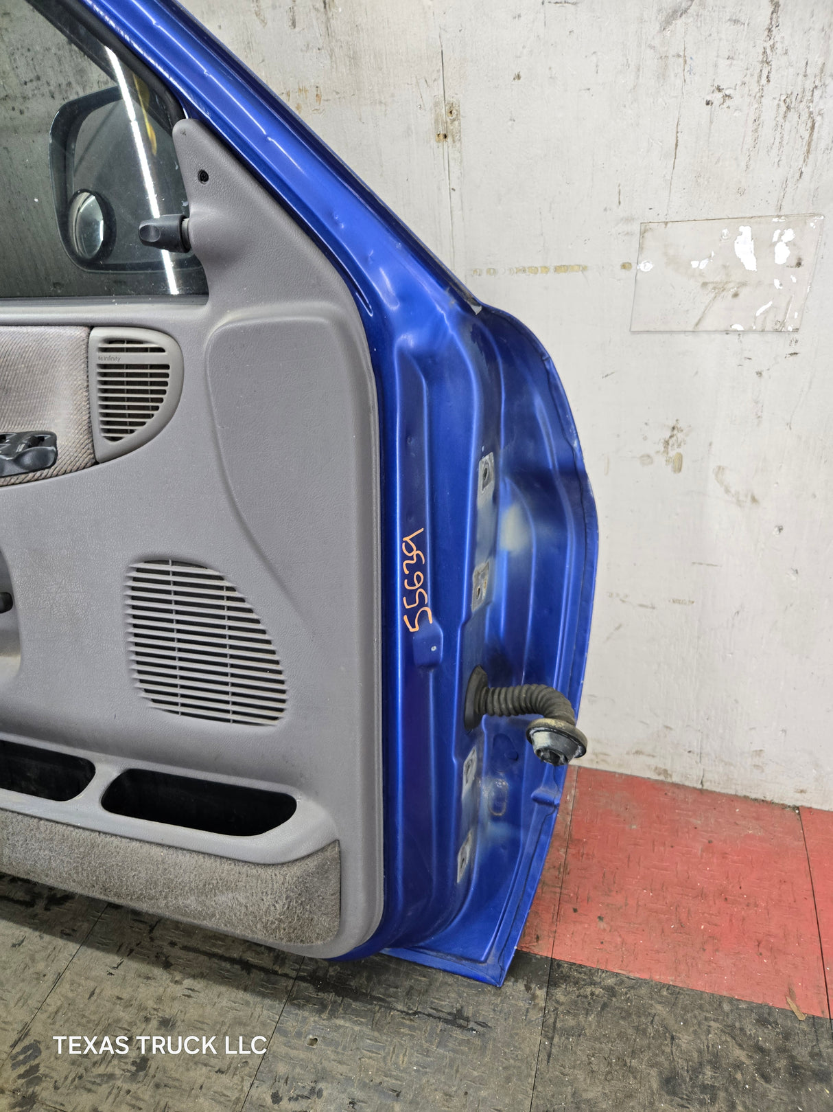 1994-2002 Dodge Ram 2nd Gen LH Driver Side Front Extended Cab Door 1500 2500 3500 ROUND CORNER - Bright Blue