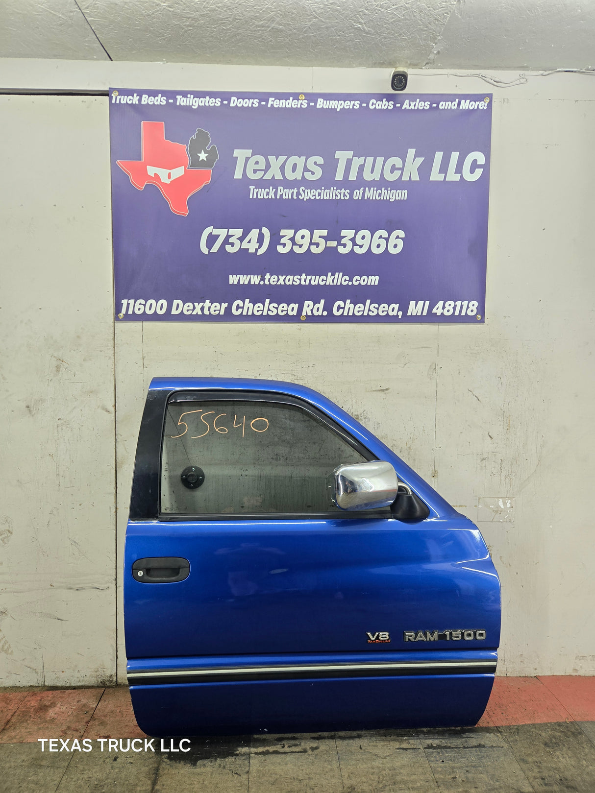 1994-2002 Dodge Ram 2nd Gen RH Passenger Side Front Extended Cab Door 1500 2500 3500 - Blue