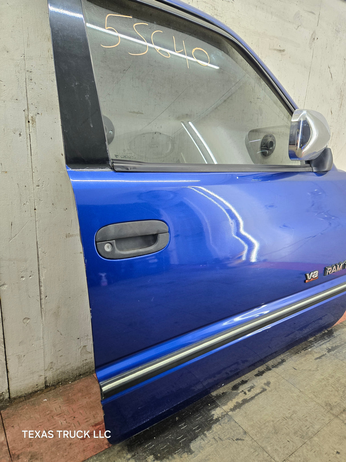 1994-2002 Dodge Ram 2nd Gen RH Passenger Side Front Extended Cab Door 1500 2500 3500 - Blue