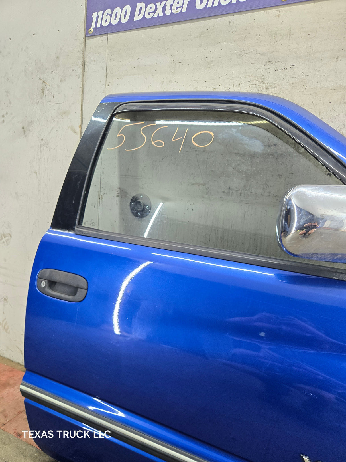 1994-2002 Dodge Ram 2nd Gen RH Passenger Side Front Extended Cab Door 1500 2500 3500 - Blue