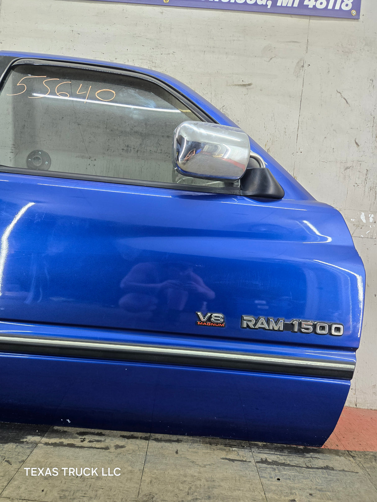 1994-2002 Dodge Ram 2nd Gen RH Passenger Side Front Extended Cab Door 1500 2500 3500 - Blue