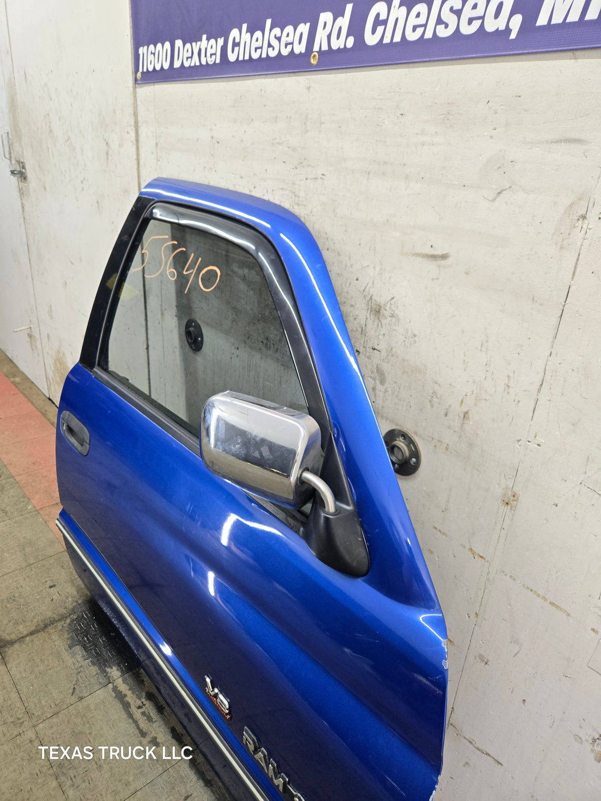 1994-2002 Dodge Ram 2nd Gen RH Passenger Side Front Extended Cab Door 1500 2500 3500 - Blue