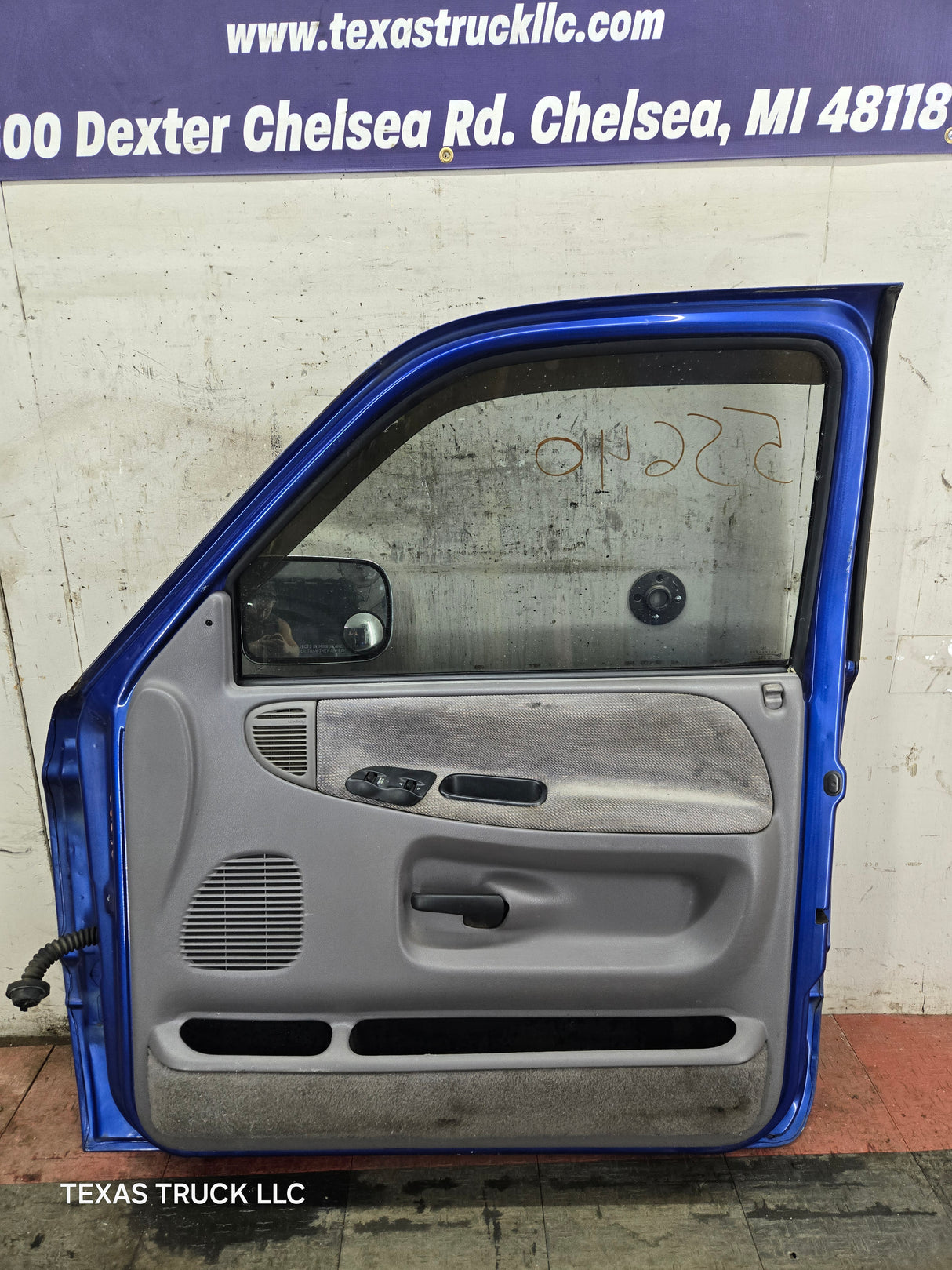 1994-2002 Dodge Ram 2nd Gen RH Passenger Side Front Extended Cab Door 1500 2500 3500 - Blue
