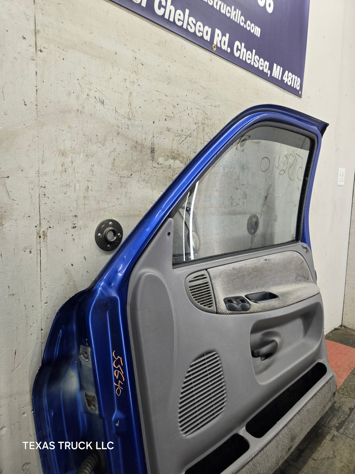 1994-2002 Dodge Ram 2nd Gen RH Passenger Side Front Extended Cab Door 1500 2500 3500 - Blue