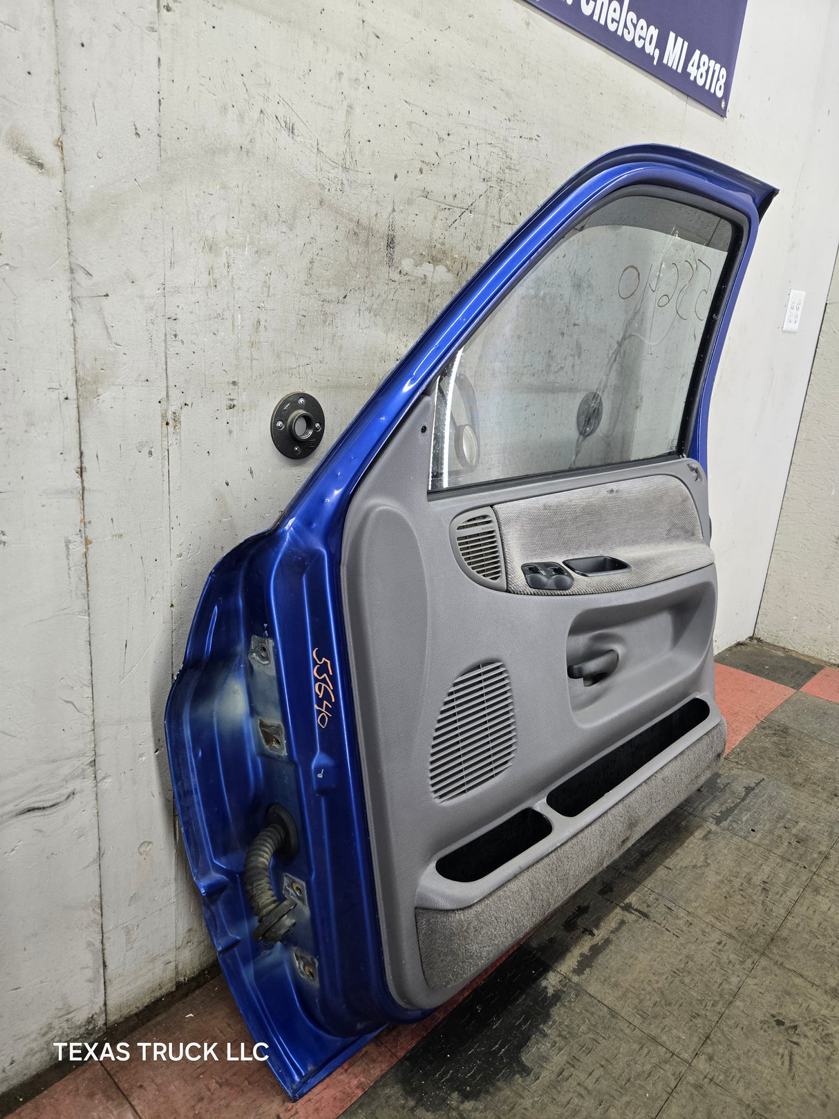 1994-2002 Dodge Ram 2nd Gen RH Passenger Side Front Extended Cab Door 1500 2500 3500 - Blue