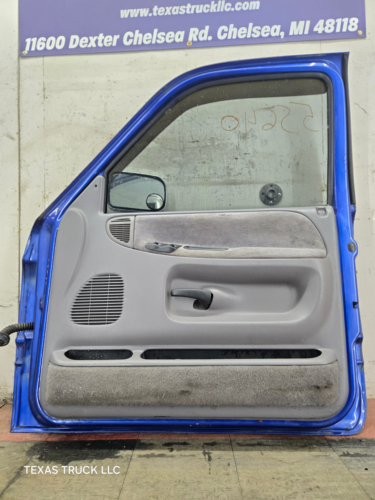 1994-2002 Dodge Ram 2nd Gen RH Passenger Side Front Extended Cab Door 1500 2500 3500 - Blue