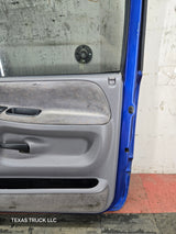 1994-2002 Dodge Ram 2nd Gen RH Passenger Side Front Extended Cab Door 1500 2500 3500 - Blue