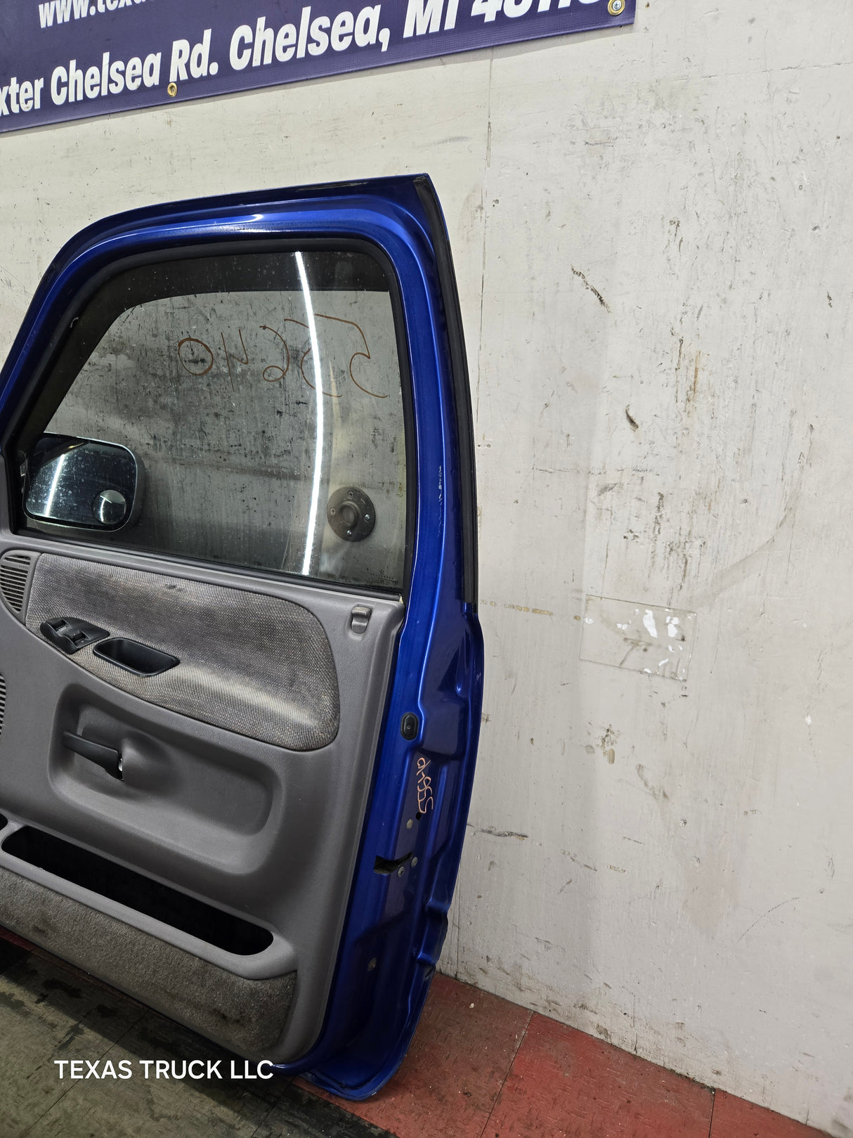 1994-2002 Dodge Ram 2nd Gen RH Passenger Side Front Extended Cab Door 1500 2500 3500 - Blue