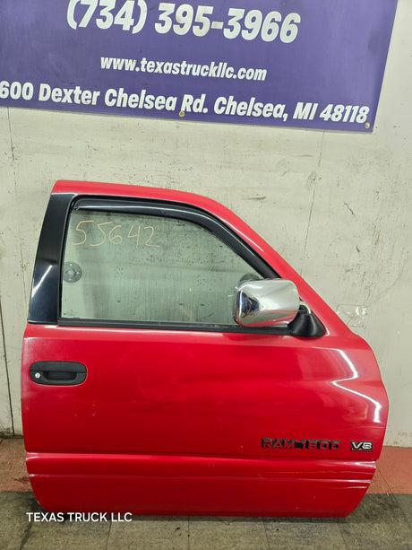 1994-2002 Dodge Ram 2nd Gen RH Passenger Side Front Extended Cab Door 1500 2500 3500 - Red