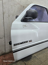 1994-2002 Dodge Ram 2nd Gen LH Driver Side Front Extended Cab Door 1500 2500 3500 ROUND CORNER - White