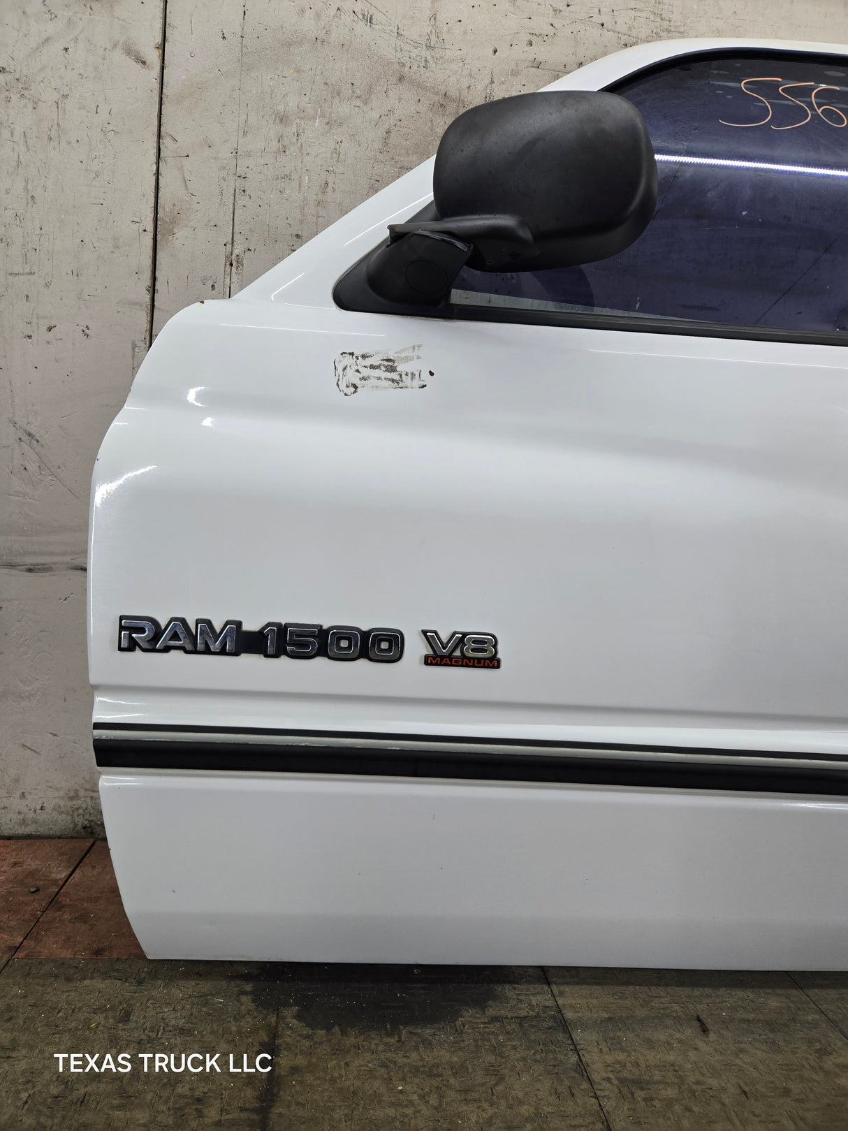 1994-2002 Dodge Ram 2nd Gen LH Driver Side Front Extended Cab Door 1500 2500 3500 ROUND CORNER - White