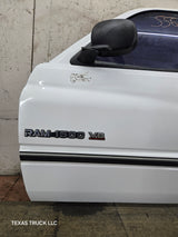 1994-2002 Dodge Ram 2nd Gen LH Driver Side Front Extended Cab Door 1500 2500 3500 ROUND CORNER - White