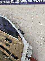 1994-2002 Dodge Ram 2nd Gen LH Driver Side Front Extended Cab Door 1500 2500 3500 ROUND CORNER - White
