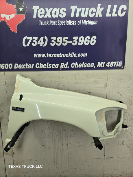 2006-2008 Dodge Ram 3rd Gen 1500 2500 3500 RH Passenger Side Fender - Cream White