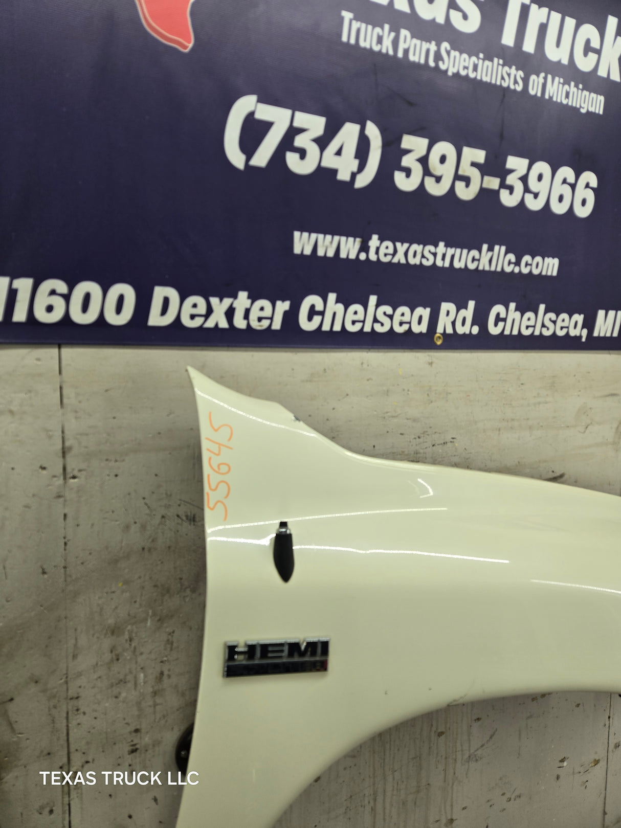 2006-2008 Dodge Ram 3rd Gen 1500 2500 3500 RH Passenger Side Fender - Cream White
