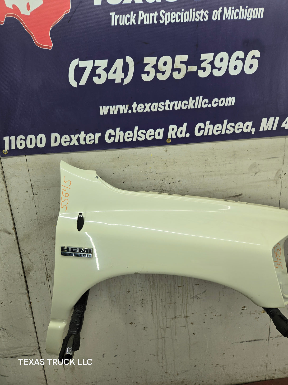 2006-2008 Dodge Ram 3rd Gen 1500 2500 3500 RH Passenger Side Fender - Cream White