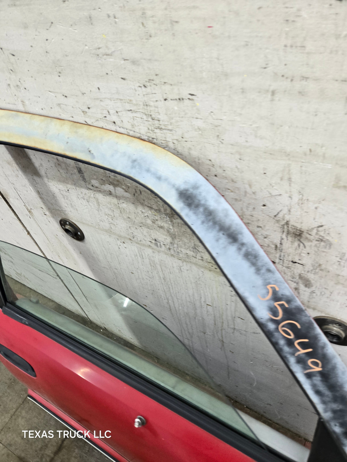 1994-2002 Dodge Ram 2nd Gen RH Passenger Side Front Extended Cab Door 1500 2500 3500 ROUND CORNER - Red
