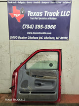 1994-2002 Dodge Ram 2nd Gen RH Passenger Side Front Extended Cab Door 1500 2500 3500 ROUND CORNER - Red