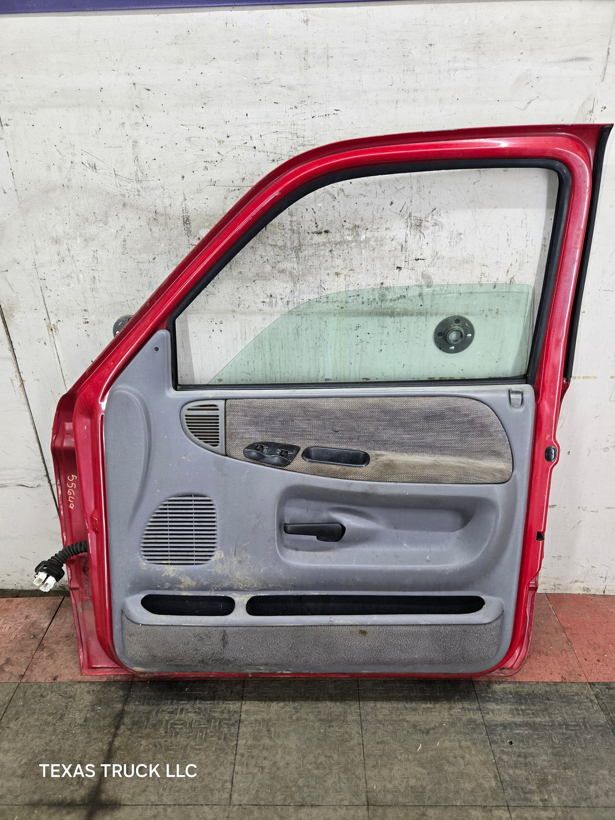 1994-2002 Dodge Ram 2nd Gen RH Passenger Side Front Extended Cab Door 1500 2500 3500 ROUND CORNER - Red