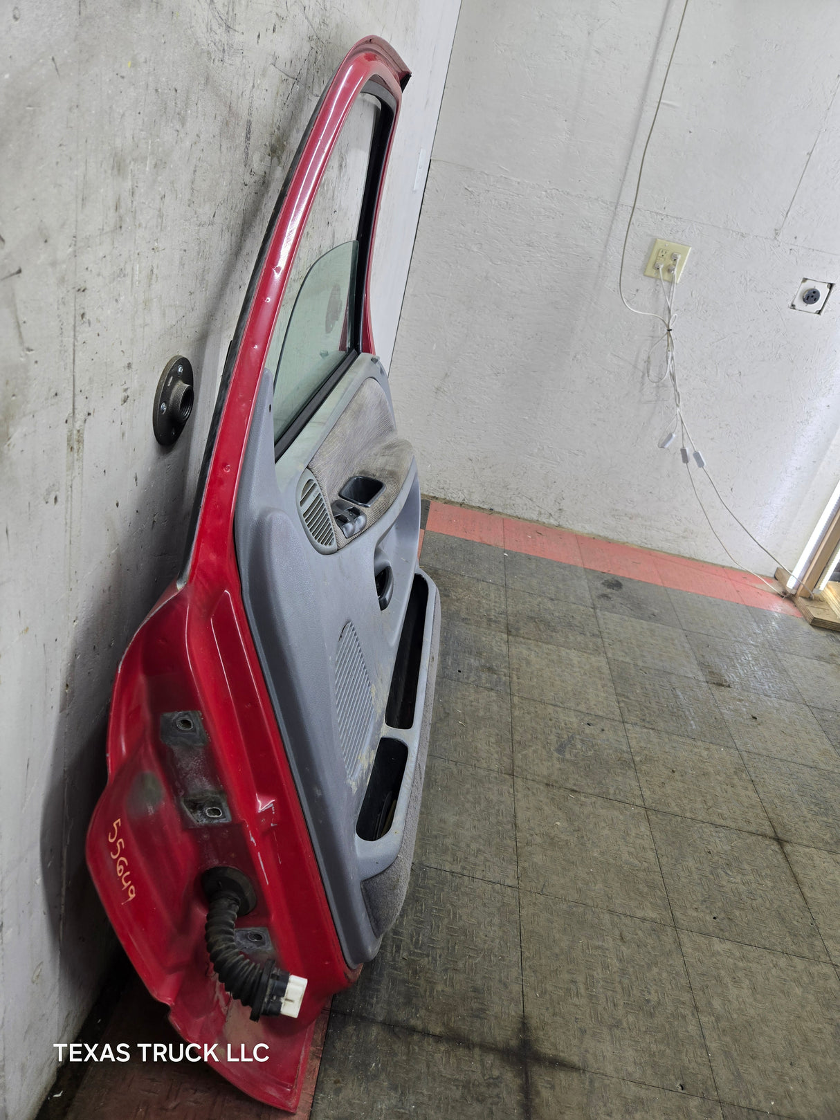 1994-2002 Dodge Ram 2nd Gen RH Passenger Side Front Extended Cab Door 1500 2500 3500 ROUND CORNER - Red