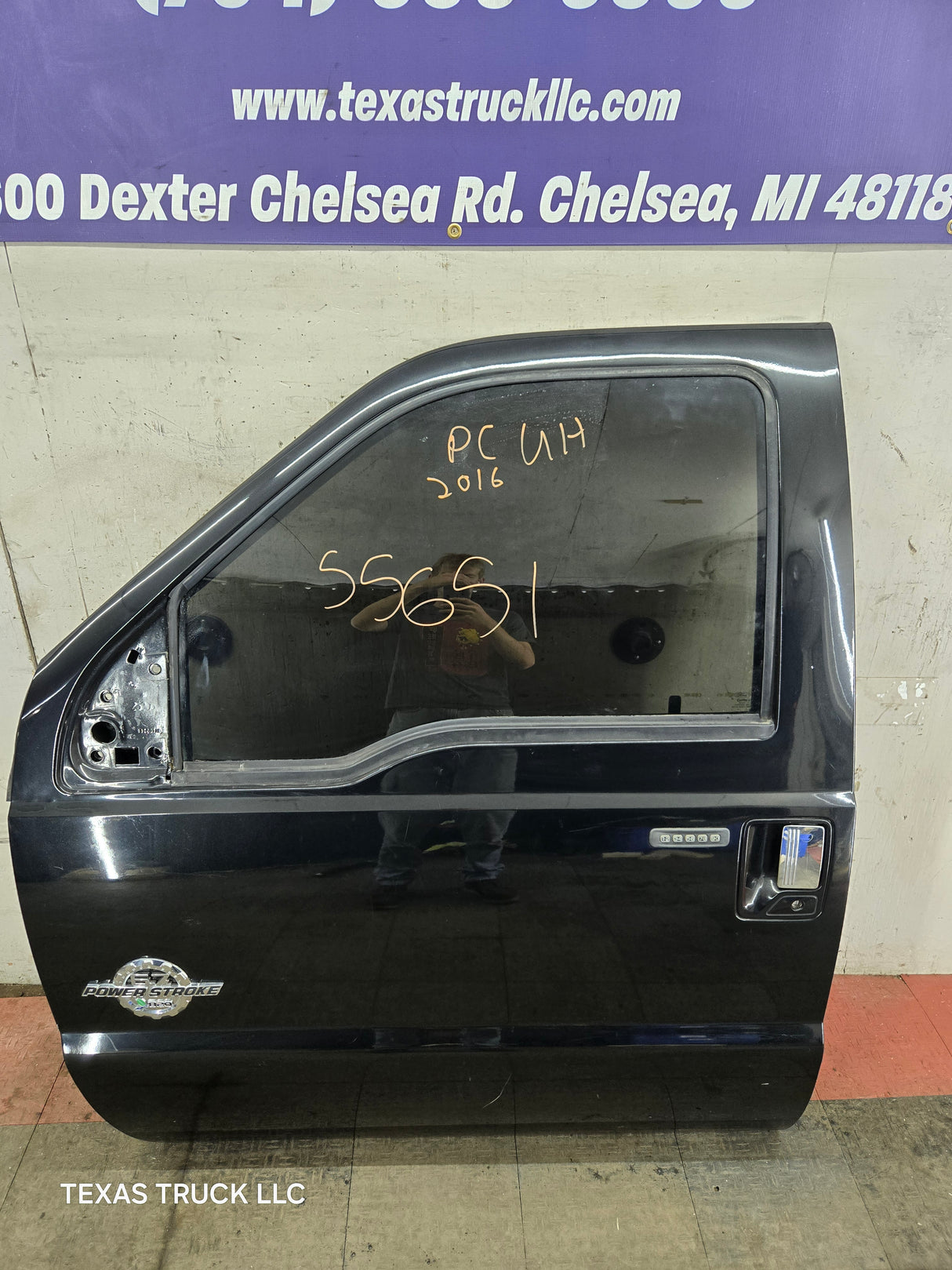 2012-2016 Ford Super Duty LH Driver Side Front Door F250 F350 F450 F550 - Black