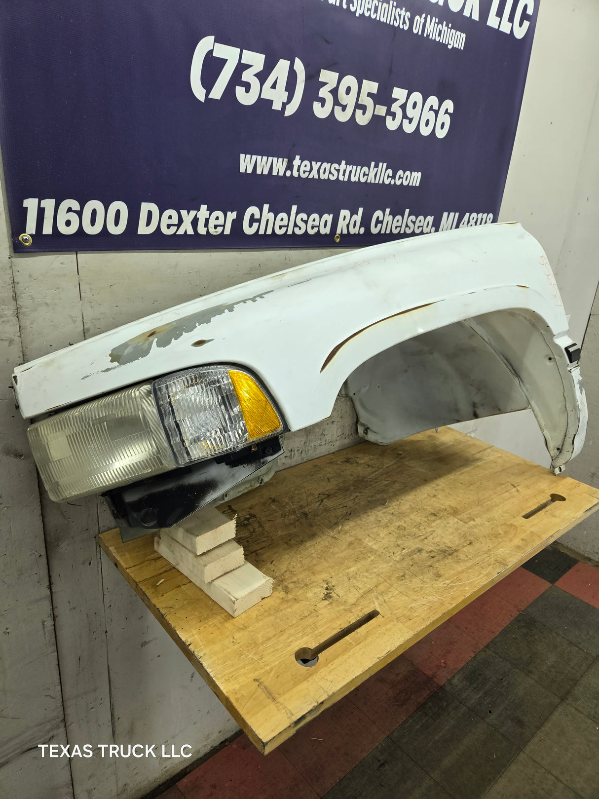1994-2002 Dodge Ram 2nd Gen 1500 2500 3500 LH Driver Side Fender - White
