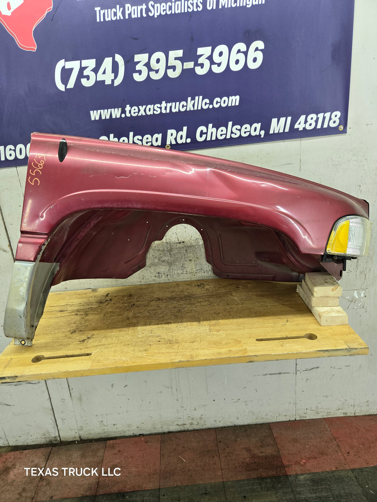 1994-2002 Dodge Ram 2nd Gen 1500 2500 3500 RH Passenger Side Fender - Red