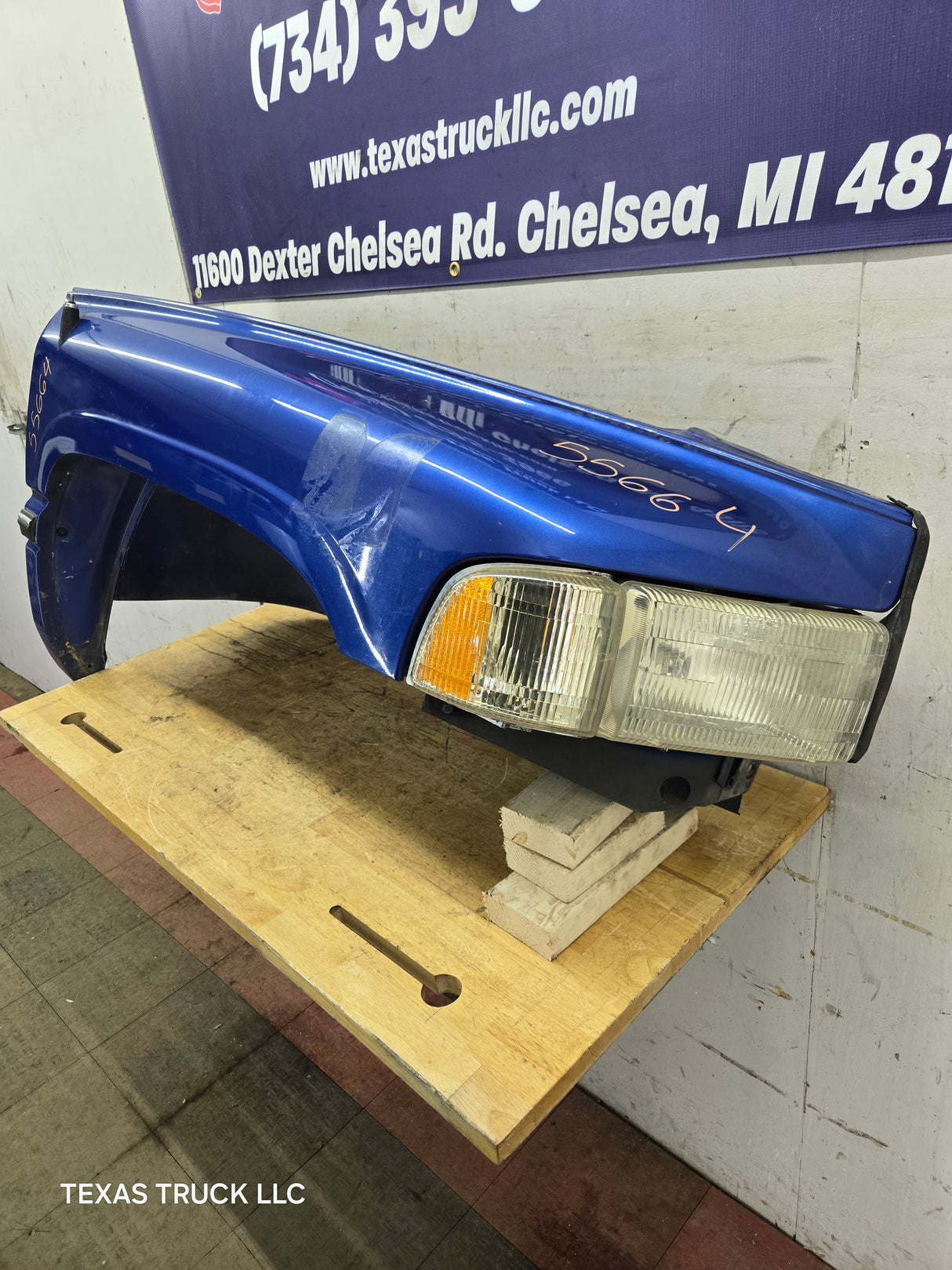 1994-2002 Dodge Ram 2nd Gen 1500 2500 3500 RH Passenger Side Fender - Blue