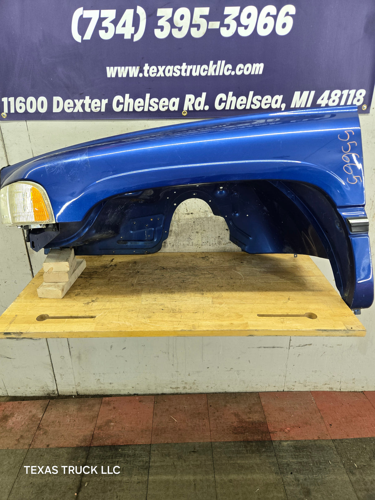 1994-2002 Dodge Ram 2nd Gen 1500 2500 3500 LH Driver Side Fender - Blue