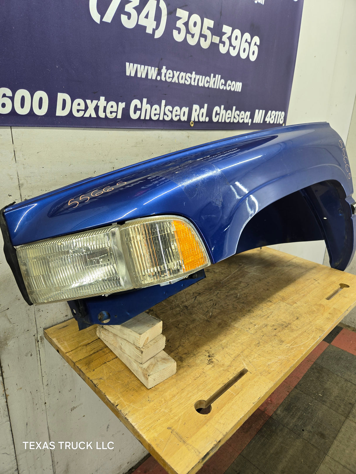 1994-2002 Dodge Ram 2nd Gen 1500 2500 3500 LH Driver Side Fender - Blue