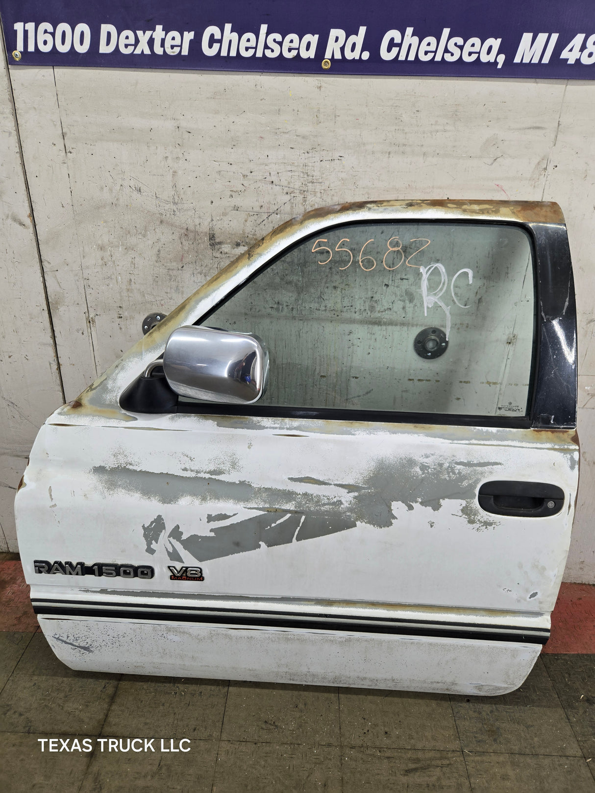 1994-2002 Dodge Ram 2nd Gen LH Driver Side Front Extended Cab Door 1500 2500 3500 ROUND CORNER -