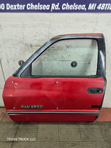 1994-2002 Dodge Ram 2nd Gen LH Driver Side Front Extended Cab Door 1500 2500 3500 ROUND CORNER - Red