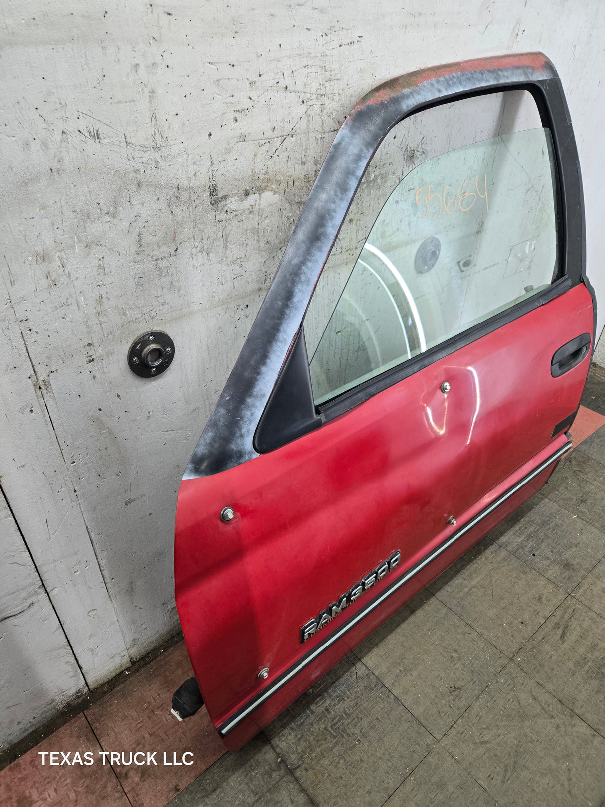 1994-2002 Dodge Ram 2nd Gen LH Driver Side Front Extended Cab Door 1500 2500 3500 ROUND CORNER - Red