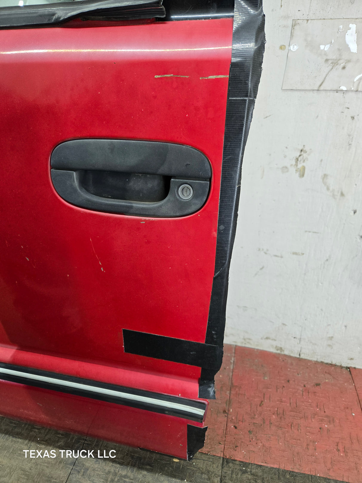 1994-2002 Dodge Ram 2nd Gen LH Driver Side Front Extended Cab Door 1500 2500 3500 ROUND CORNER - Red