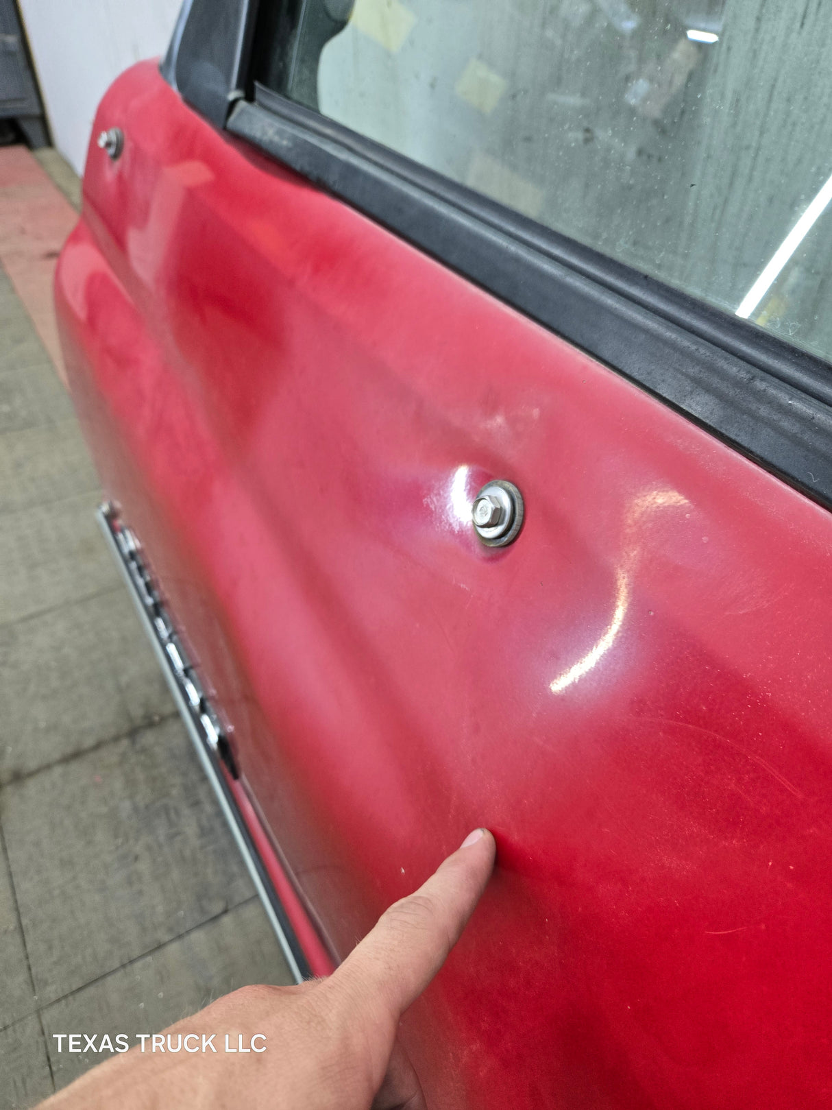 1994-2002 Dodge Ram 2nd Gen LH Driver Side Front Extended Cab Door 1500 2500 3500 ROUND CORNER - Red
