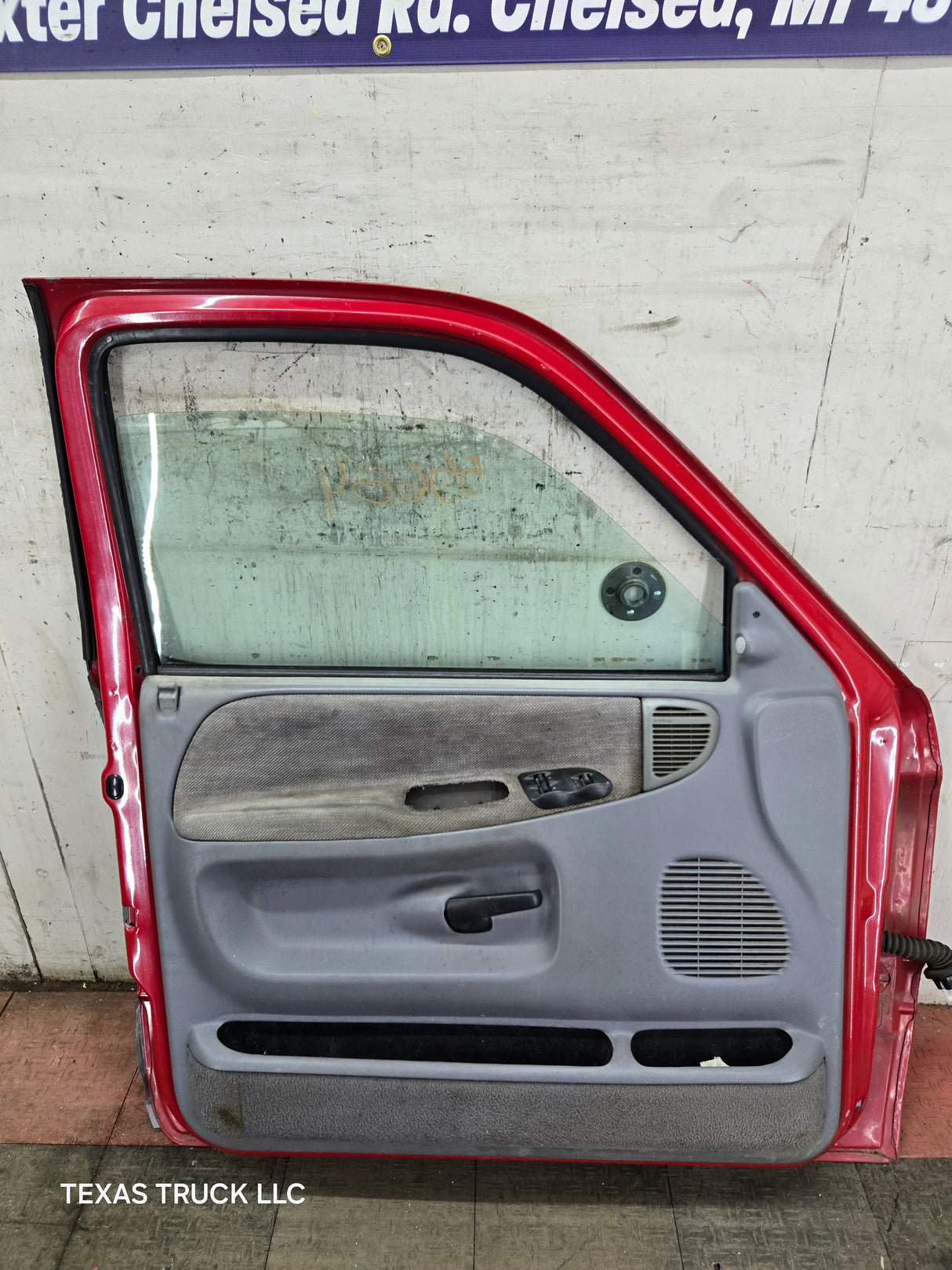 1994-2002 Dodge Ram 2nd Gen LH Driver Side Front Extended Cab Door 1500 2500 3500 ROUND CORNER - Red