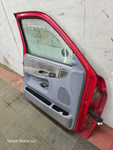 1994-2002 Dodge Ram 2nd Gen LH Driver Side Front Extended Cab Door 1500 2500 3500 ROUND CORNER - Red