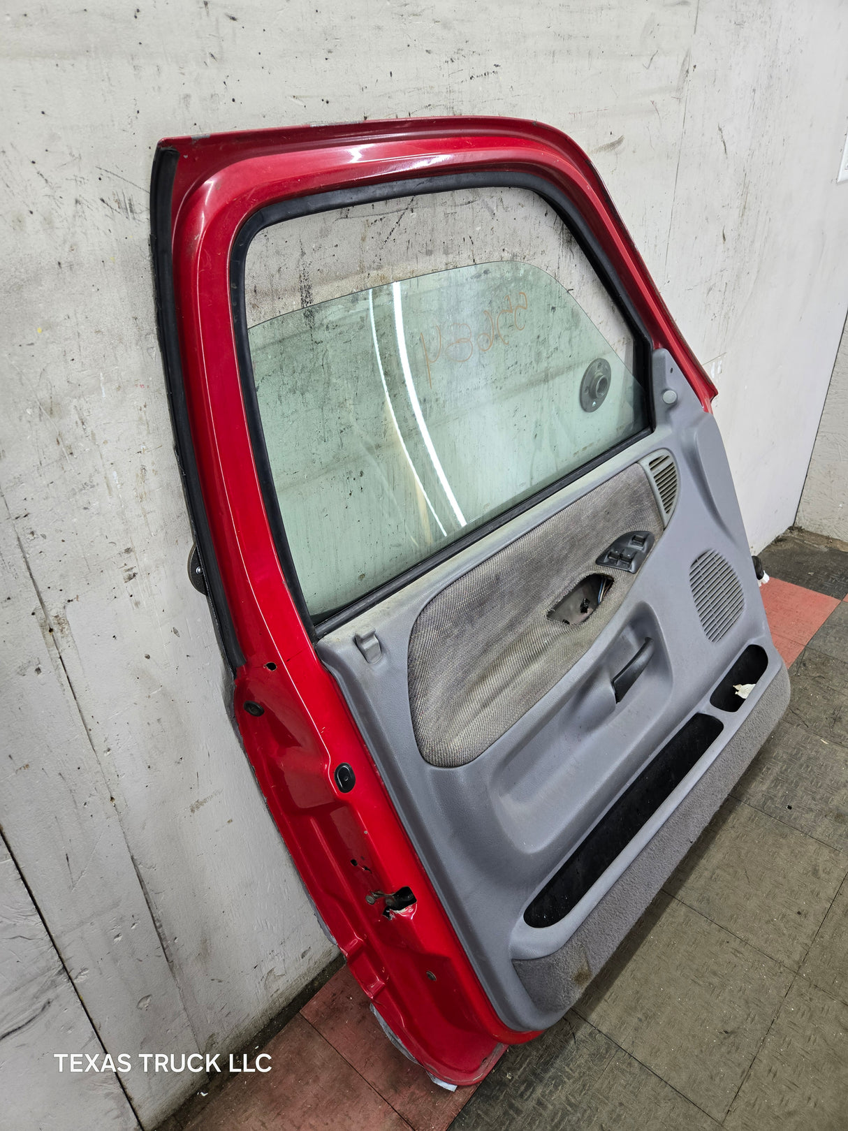 1994-2002 Dodge Ram 2nd Gen LH Driver Side Front Extended Cab Door 1500 2500 3500 ROUND CORNER - Red