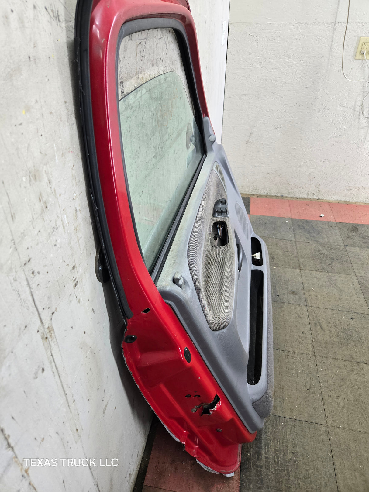 1994-2002 Dodge Ram 2nd Gen LH Driver Side Front Extended Cab Door 1500 2500 3500 ROUND CORNER - Red