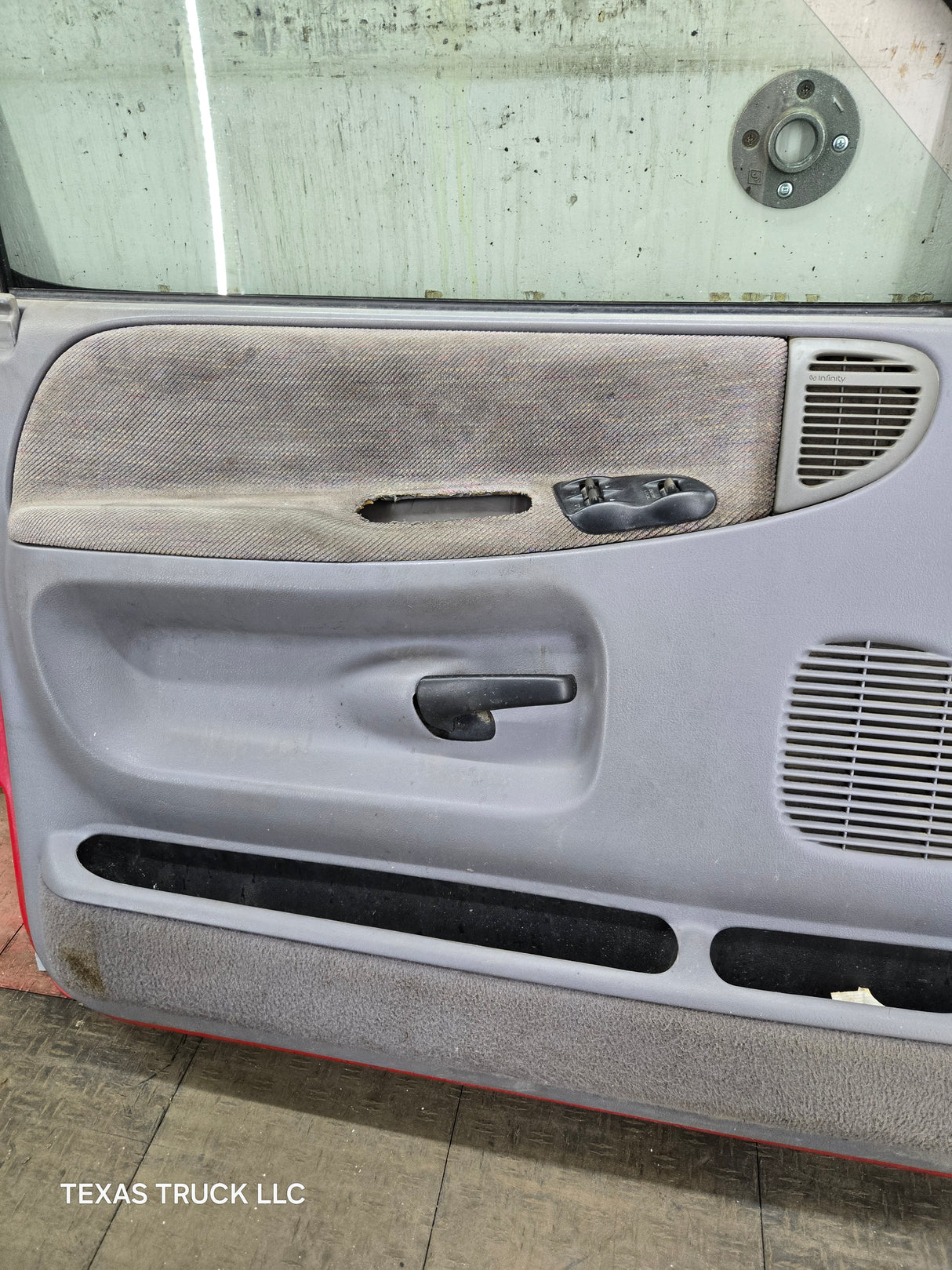 1994-2002 Dodge Ram 2nd Gen LH Driver Side Front Extended Cab Door 1500 2500 3500 ROUND CORNER - Red