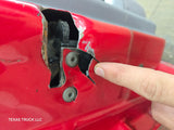 1994-2002 Dodge Ram 2nd Gen LH Driver Side Front Extended Cab Door 1500 2500 3500 ROUND CORNER - Red