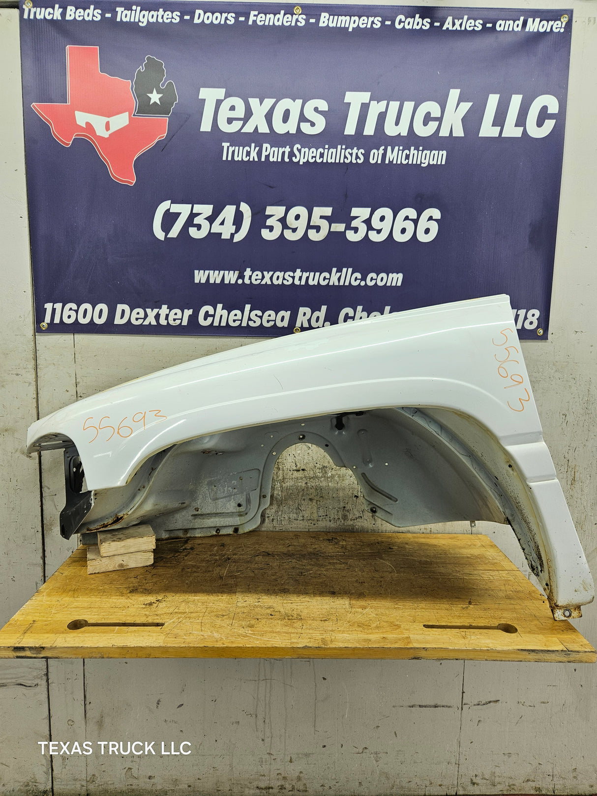 1994-2002 Dodge Ram 2nd Gen 1500 2500 3500 LH Driver Side Fender - White