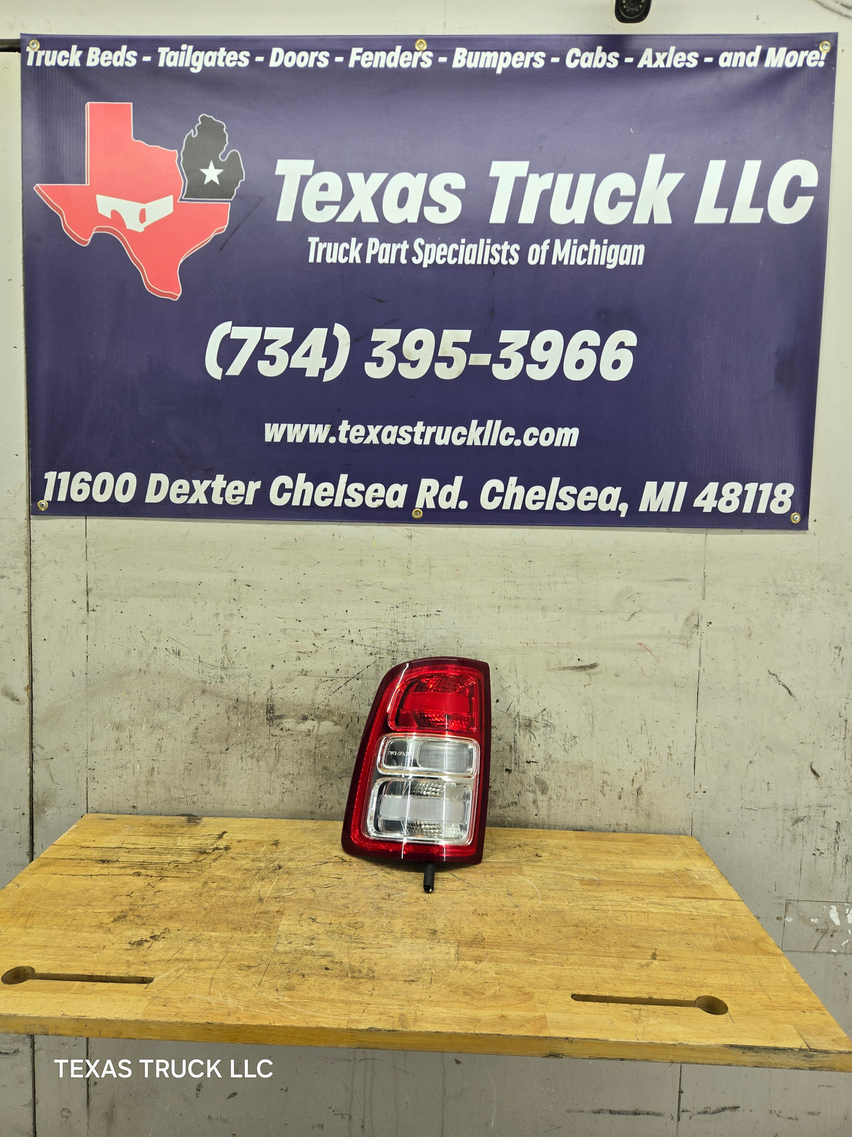 2019-2025 5th Gen Dodge Ram 2500 3500 LH Driver Side Tail Light Halogen 68361715AE