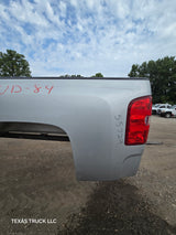 2007-2013 Chevrolet Silverado 1500 2500 3500 HD 6' 6" Short Truck Bed - Silver