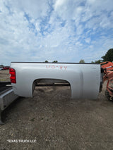 2007-2013 Chevrolet Silverado 1500 2500 3500 HD 6' 6" Short Truck Bed - Silver