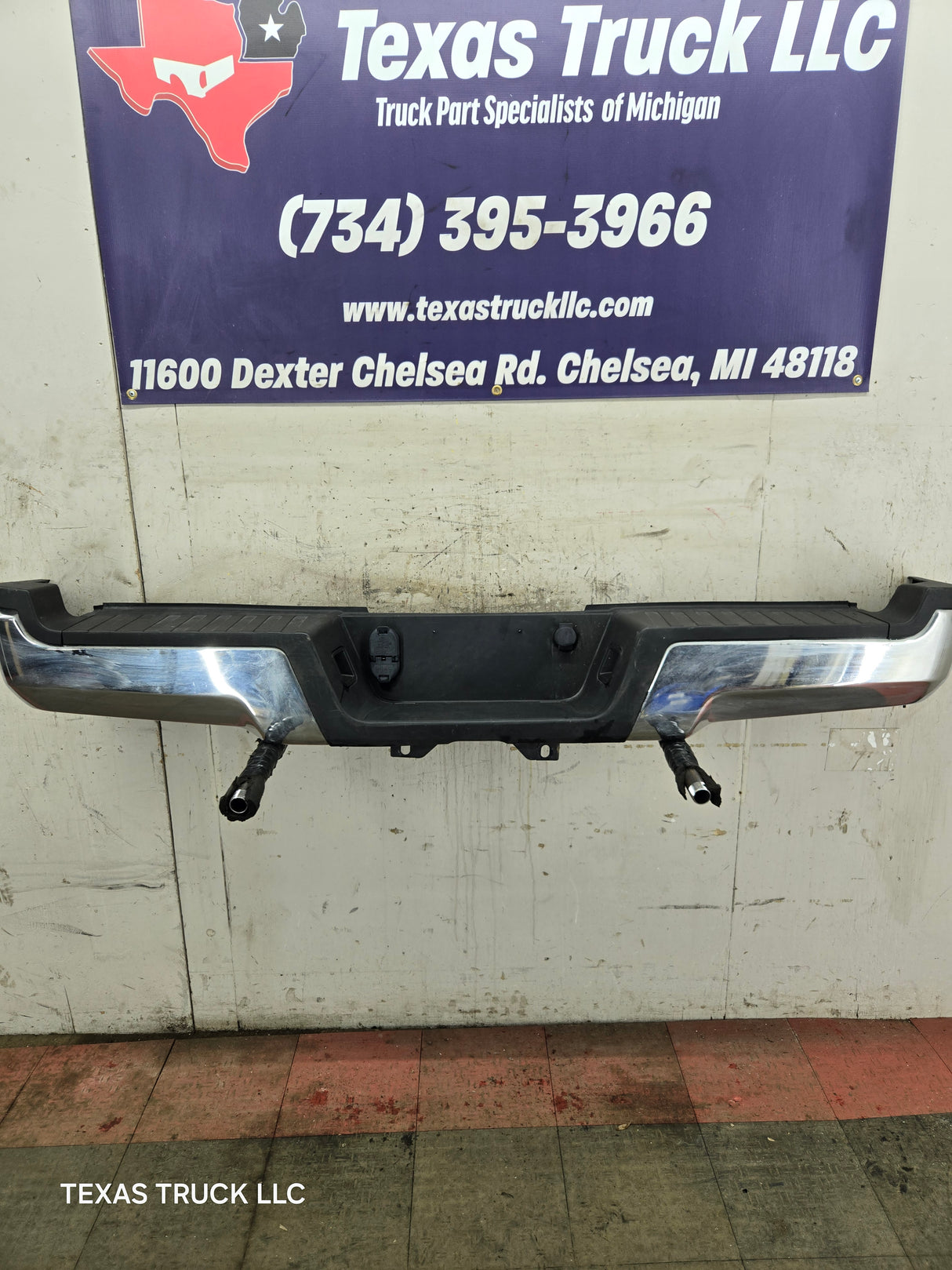 2017-2022 Ford Super Duty Rear Bumper F250 F350 F450 - Chrome
