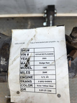 2002-2005 Dodge Ram 1500 Rear Axle 3.92 Gear Ratio 9.25 3rd Gen