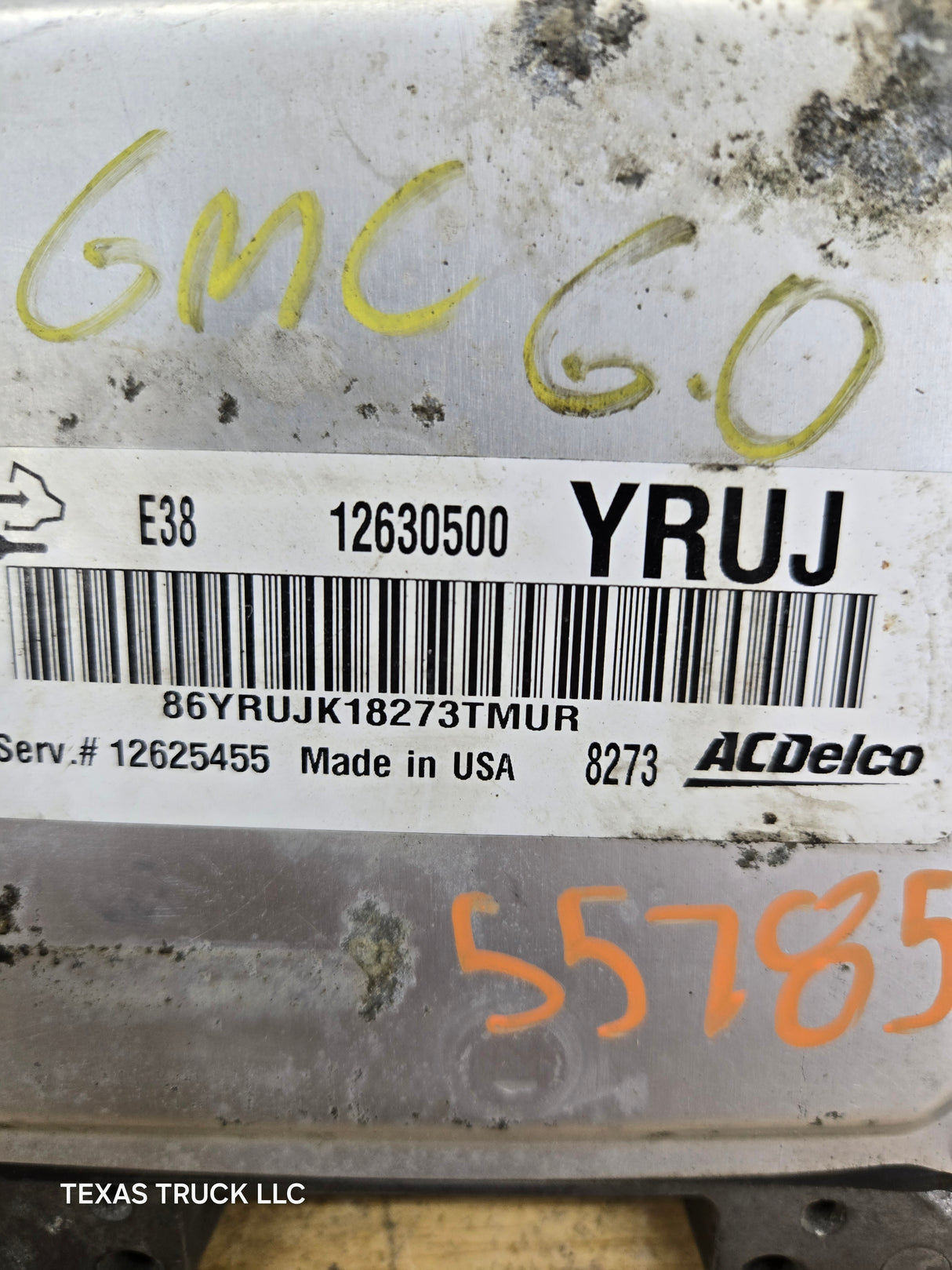 2009 GMC Sierra 2500 HD 3500 HD PCM YRUJ / 12630500