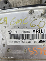 2009 GMC Sierra 2500 HD 3500 HD PCM YRUJ / 12630500